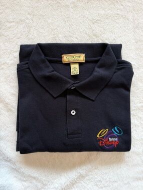 The Art of Disney Cross Creek Black Polo XL